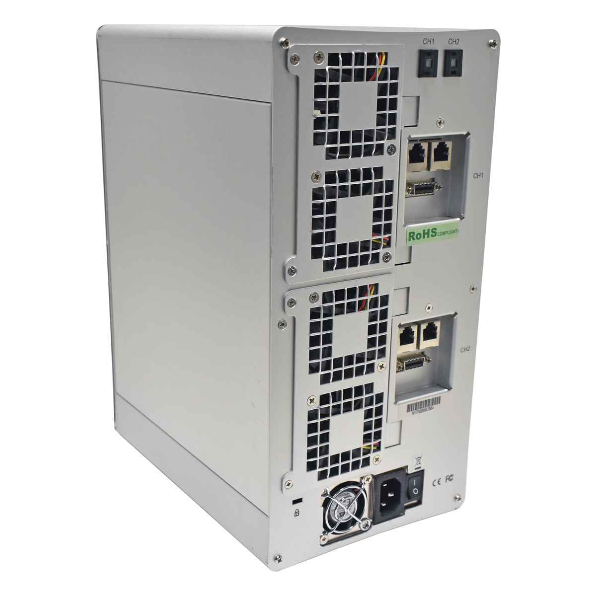 Rasco NA760B 8-Bay Tower Hot-Swap SATA Gehäuse + 6 Caddys