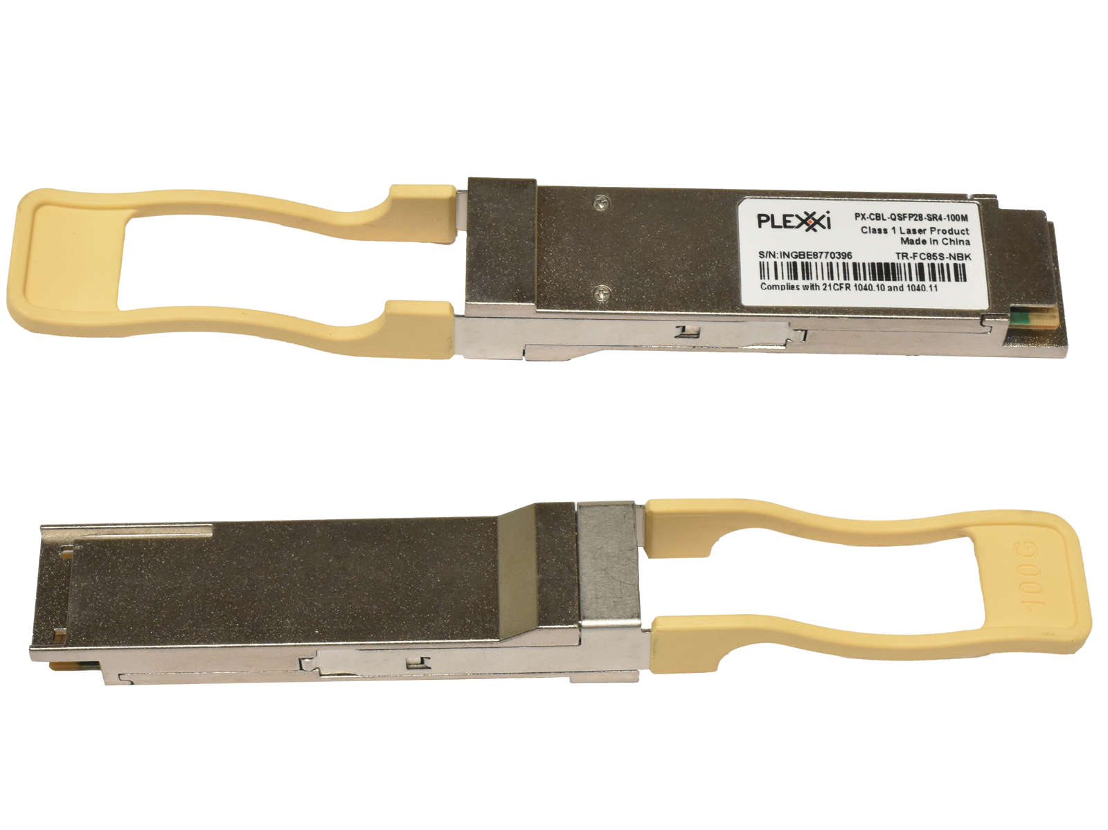 Plexxi-GBIC-PX-CBL-QSFP28-SR4-100M-100Gbps-QSFP28-005.jpg Plexxi GBIC PX-CBL-QSFP28-SR4-100M 100Gbps QSFP28 850nm 100m TR-FC85S-NBK
