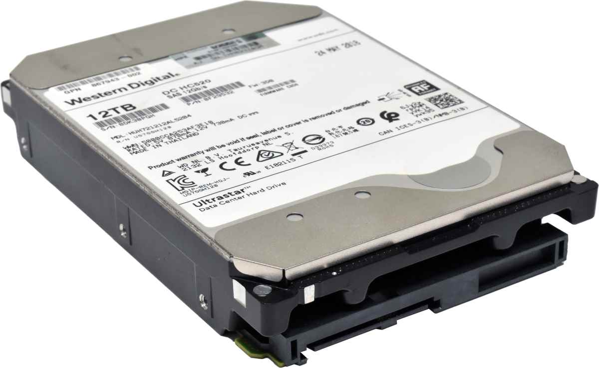 HP WD Ultrastar 12TB 867943-002 HUH721212AL5204 3.5" 7.2K 12G SAS HDD