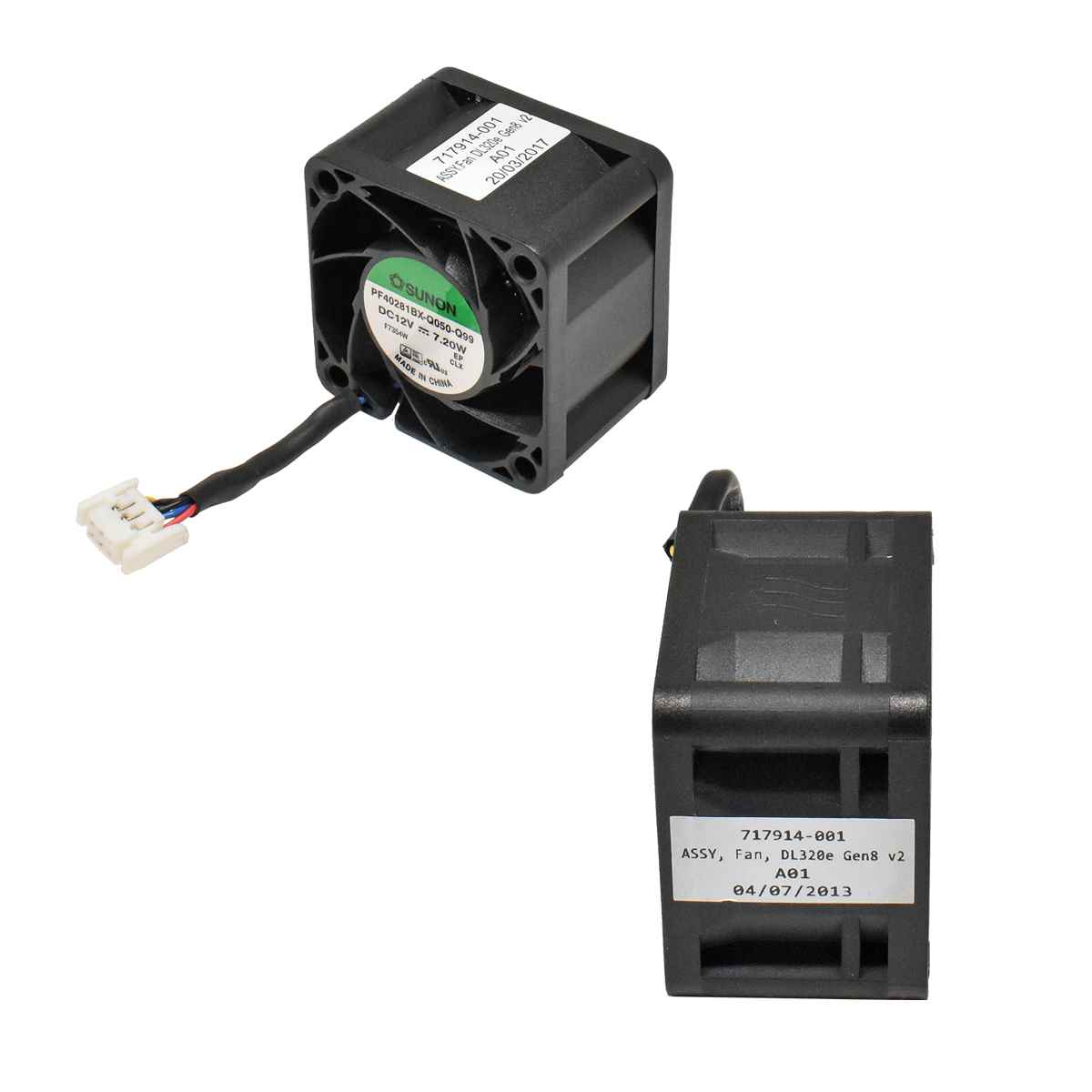HP Sunon Fan Lüftermodul 717914-001 für DL320E Gen8 Gen9 HP Sunon Fan Lüftermodul 717914-001 für DL320E Gen8 Gen9