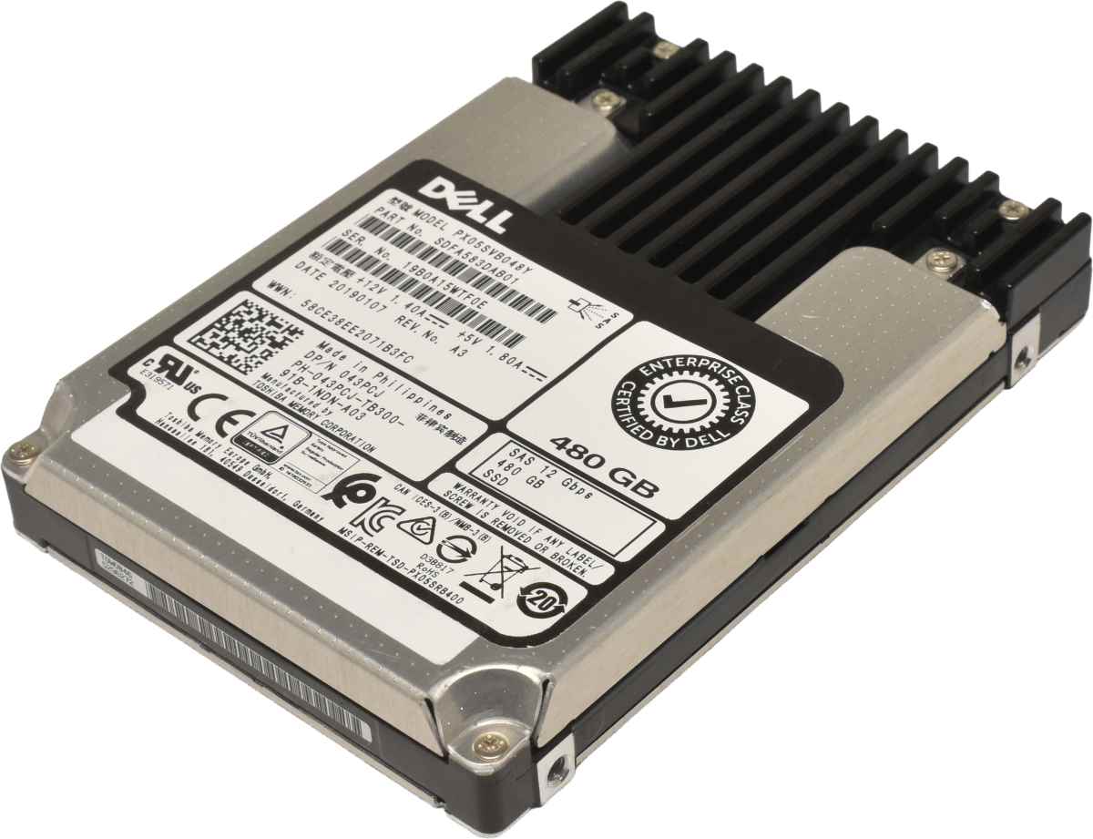 Dell 480GB 2.5" 12G SAS SSD PX05SVB048Y 043PCJ Dell 480GB 2.5" 12G SAS SSD PX05SVB048Y 043PCJ