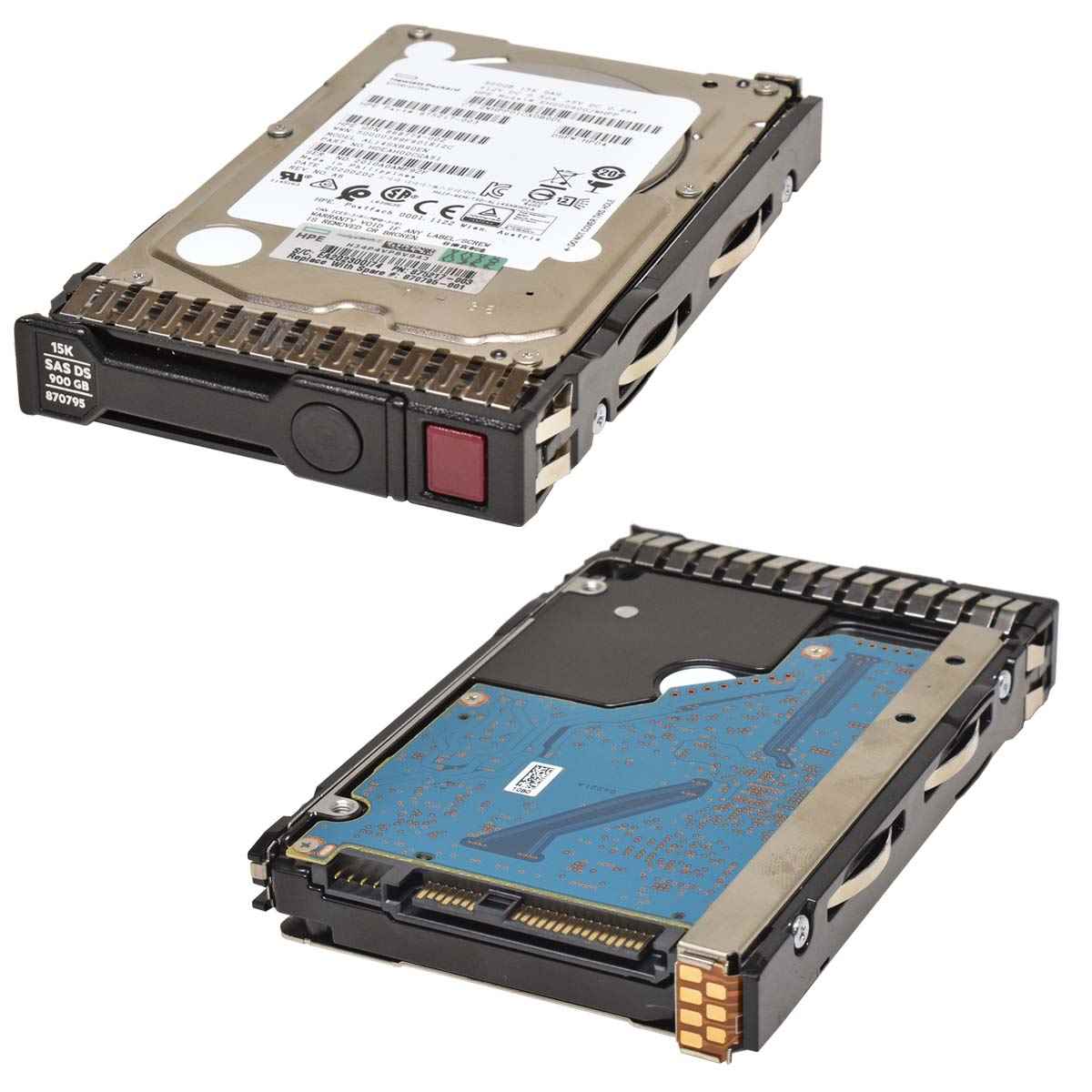 HP 900GB 2,5" 12G 15k SAS HDD Hot Swap Festplatte 870795-001 mit Rahmen