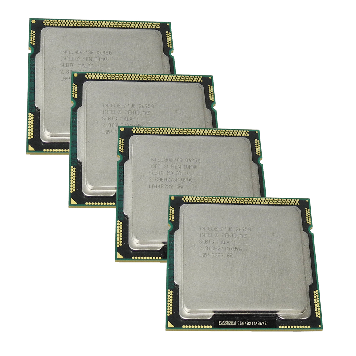 4x Intel Pentium Processors G6950 3MB SmartCache, 2.80 GHz DC FCLGA 1156 SLBMS 4x Intel Pentium Processors G6950 3MB SmartCache, 2.80 GHz DC FCLGA 1156 SLBMS