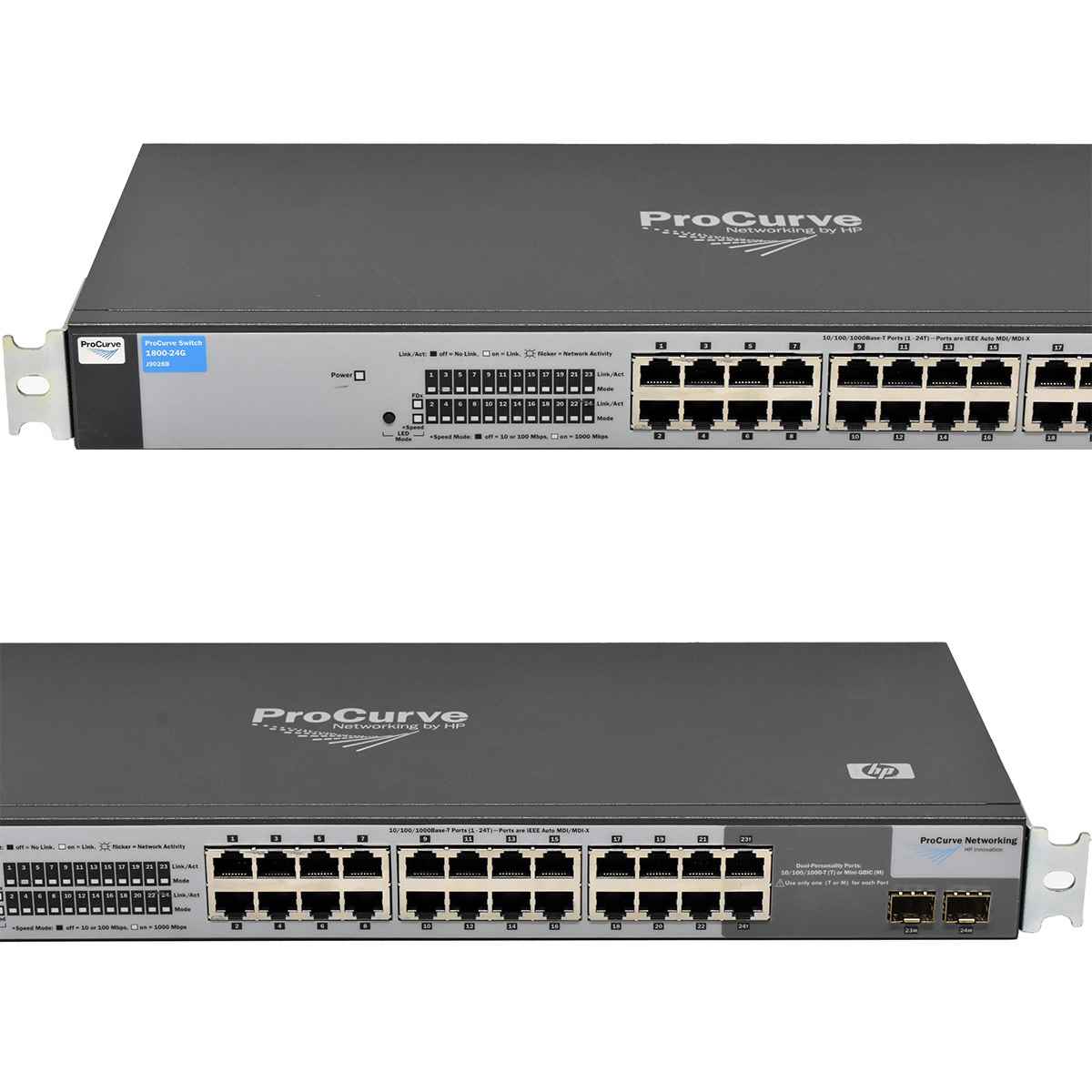 HP ProCurve 1800-24G J9028B J9028-60101 Gigabit Ethernet Switch 2x SFP ...