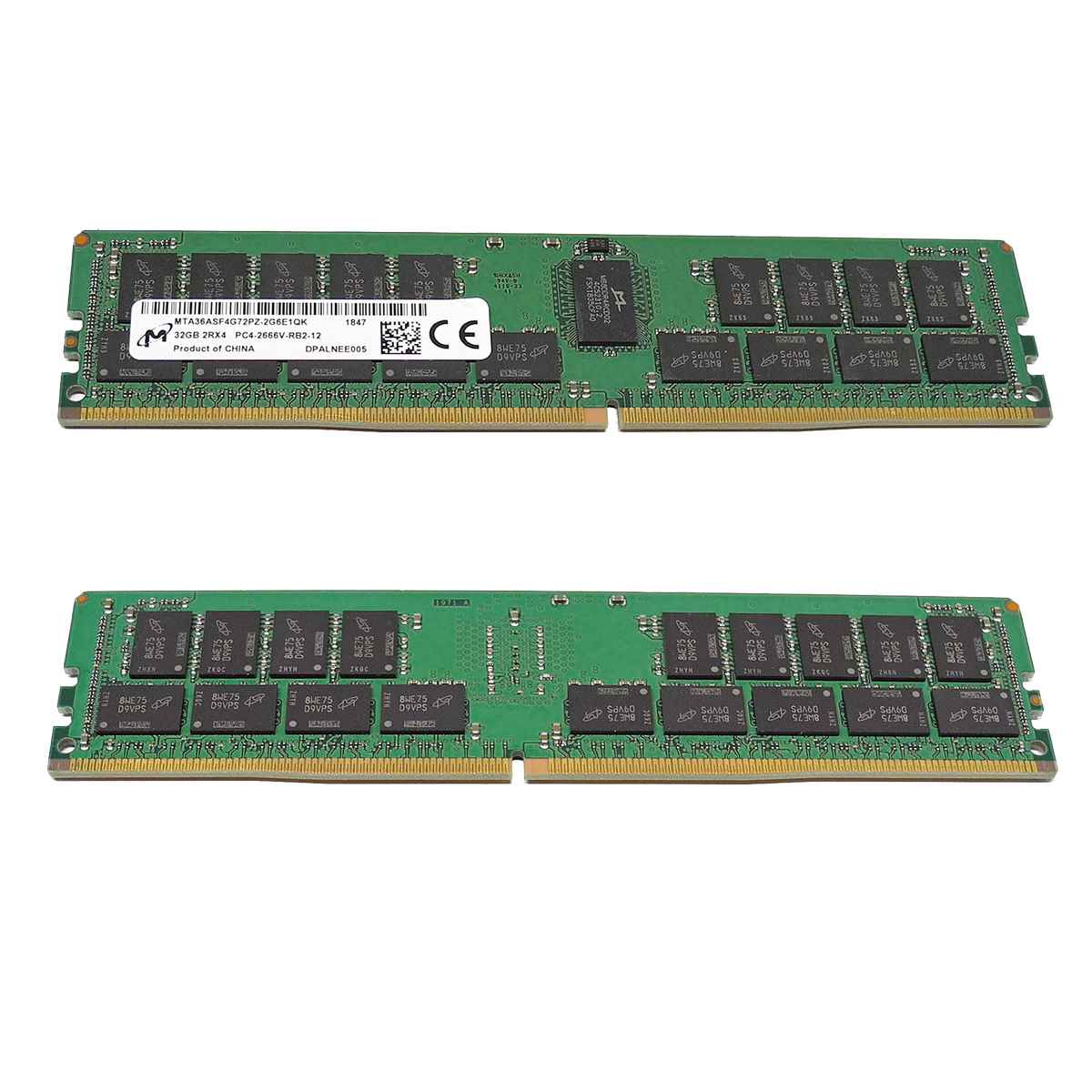 Micron 32GB 2Rx4 PC4-2666V-RB2-12 Server RAM ECC DDR4 MTA36ASF4G72PZ-2G6E1 Micron 32GB 2Rx4 PC4-2666V-RB2-12 Server RAM ECC DDR4 MTA36ASF4G72PZ-2G6D1