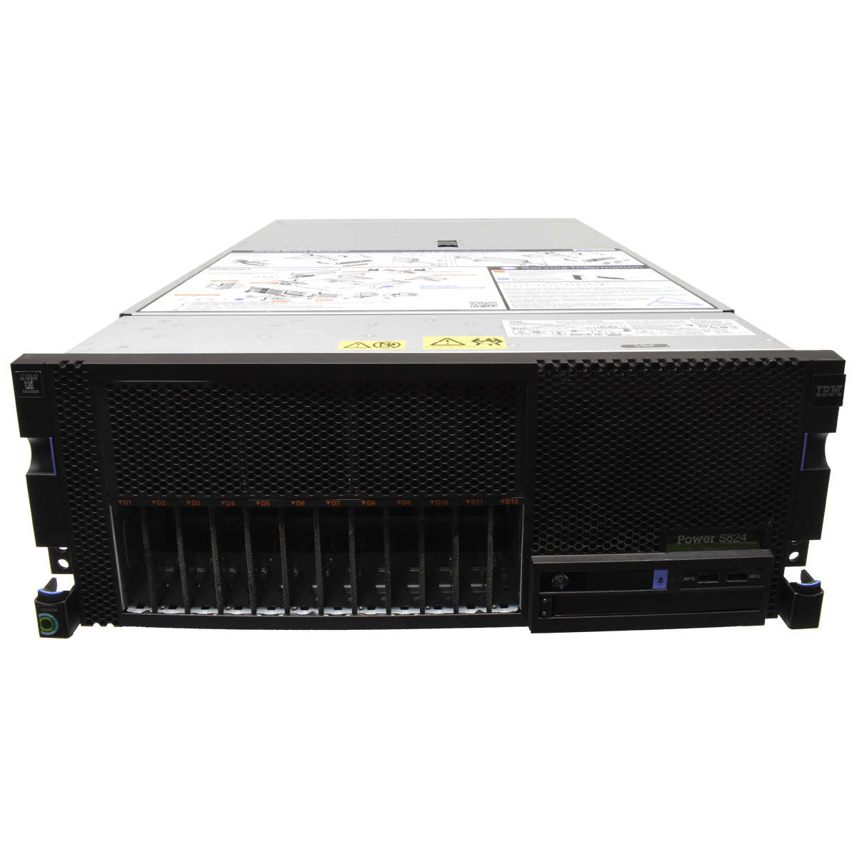 IBM-Power-S824-2x-Power8-CPU-no-RAM-PC4-12x-SFF-2-002.jpg IBM Power S824 Server 2x Power8 ohne CPU ohne RAM PC3 12x SFF 2,5 4U