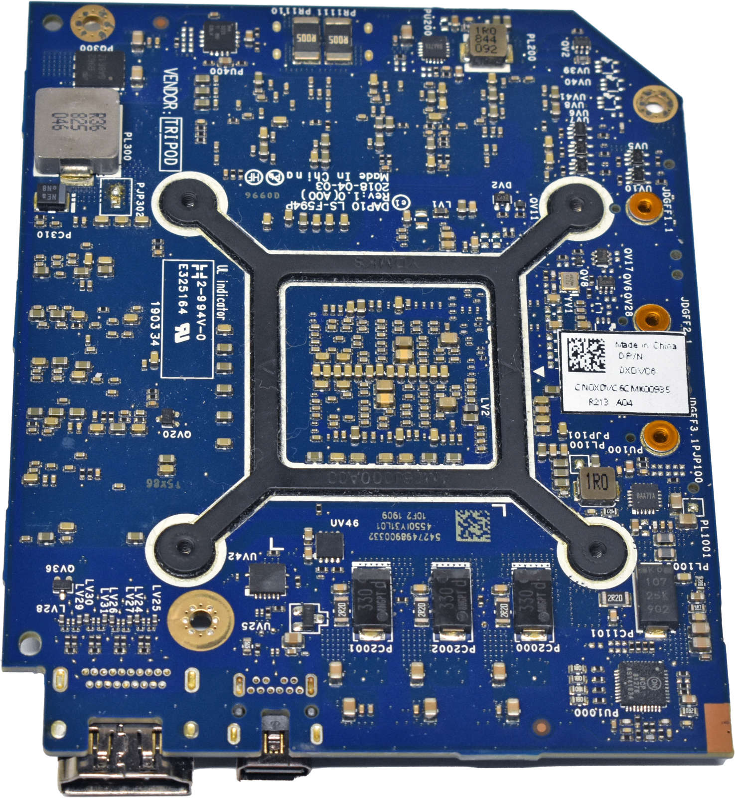 Dell-Precision-7530-7730-Graphics-Card-0XDVC6-NVID-007.jpg Dell Precision 7530 7730 Graphics Card 0XDVC6 NVIDIA Quadro P3200M 6GB GDDR5 MXM-B (3.0)