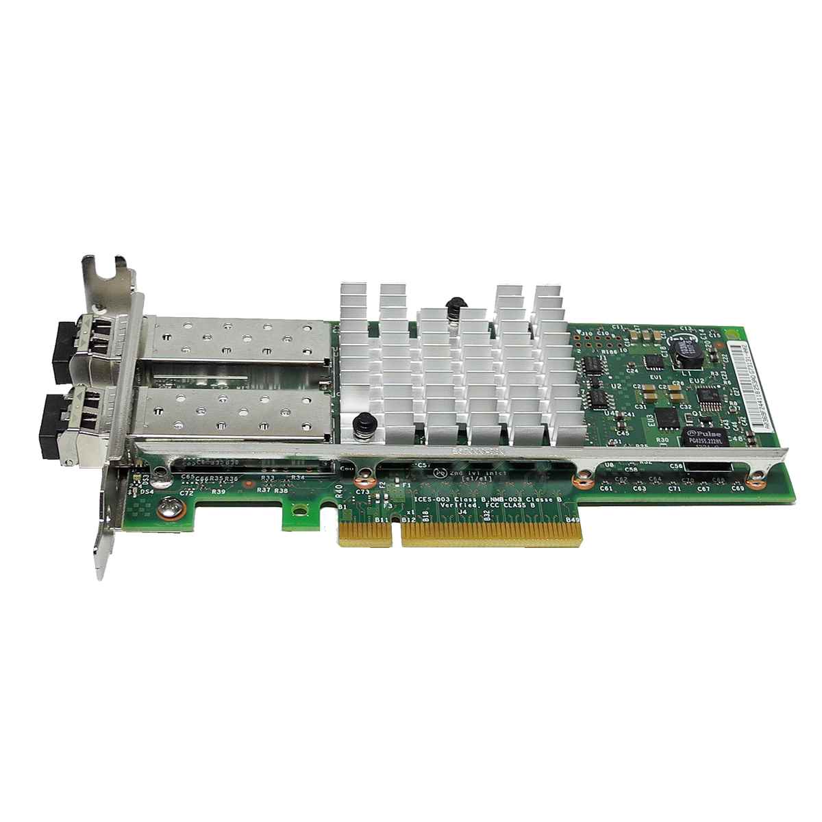 Intel X520-DA2 Dual Port 10GbE SFP+ PCI-E E66560-003 + 2 SFP FSC Karte LP Dell Intel X520-DA2 Dual Port FC 10GbE SFP+ Netzwerkkarte +2x 10Gb SFP 0942V6 LP
