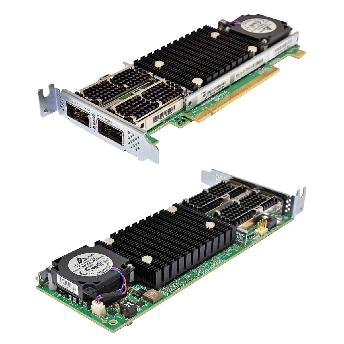 Cisco VIC 1385 UCSC-PCIE-C40Q-03 68-5350-07 Dual-Port QSFP+ 40GE FCoE PCIe 3.0 x16 LP Cisco VIC 1385 UCSC-PCIE-C40Q-03 68-5350-07 Dual-Port QSFP+ 40GE FCoE PCIe 3.0 x16 LP