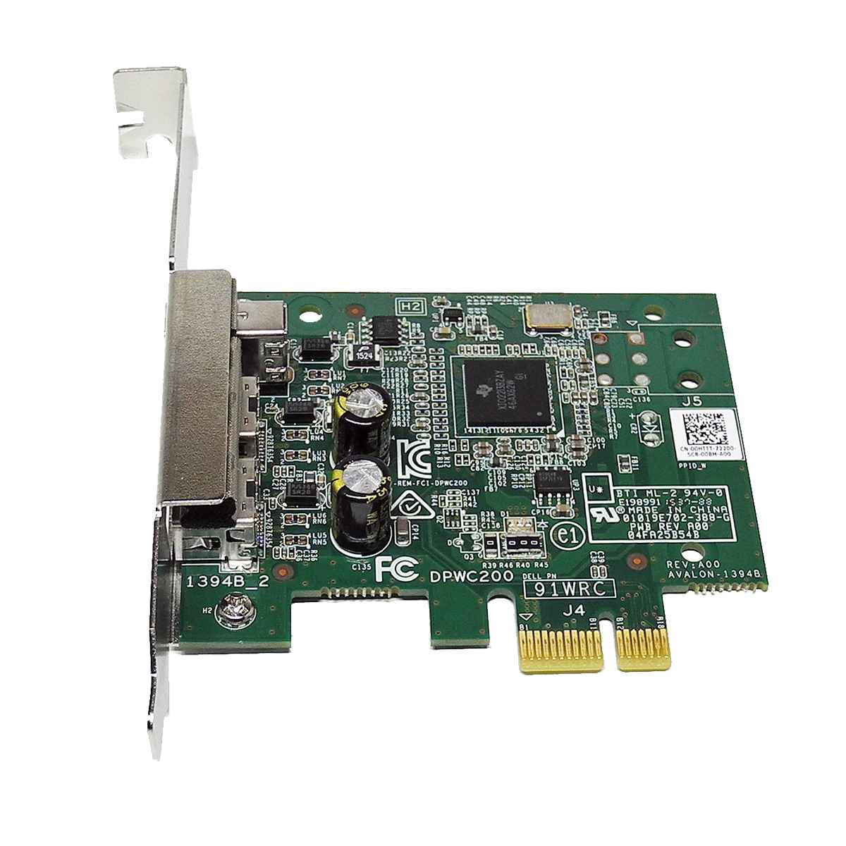 DELL DPWC200 91WRC PCI-Express x1 2x 1394B 1x 1394A Firewire Karte 00HTTT DELL DPWC200 91WRC PCI-Express x1 2x 1394B 1x 1394A Firewire Karte 00HTTT