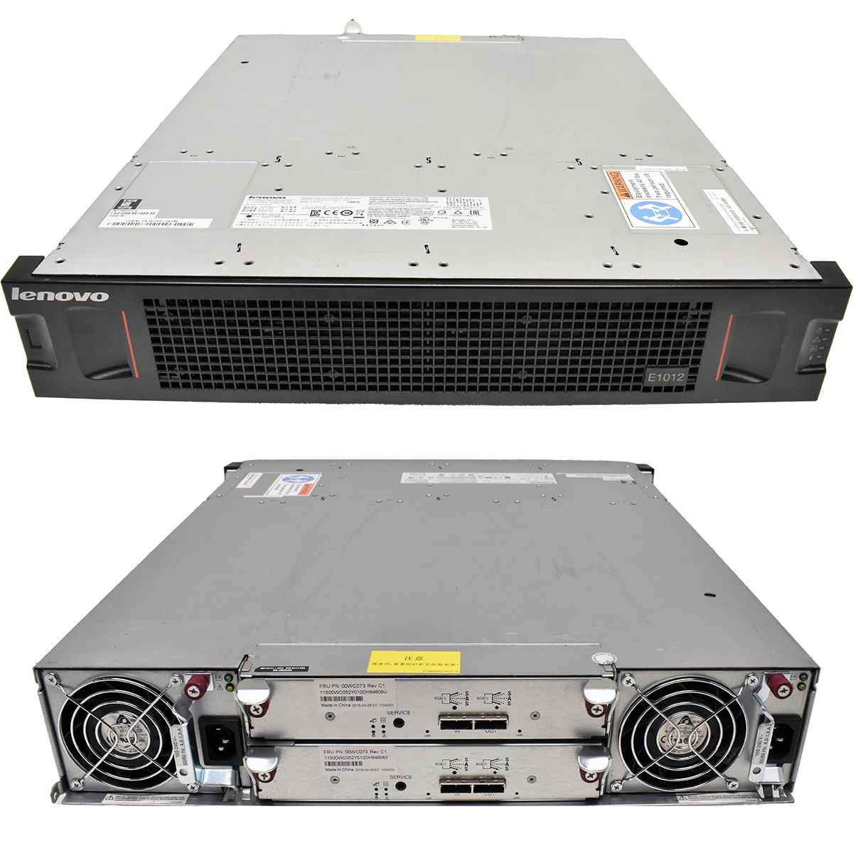 Lenovo Storage E1012 Disk Enclosure 12x 3.5 Bay 10x 4TB HDD 2x 6Gb/s SAS Controller Lenovo Storage E1012 Disk Enclosure 12x 3.5 Bay 10x 4TB HDD 2x 6Gb/s SAS Controller