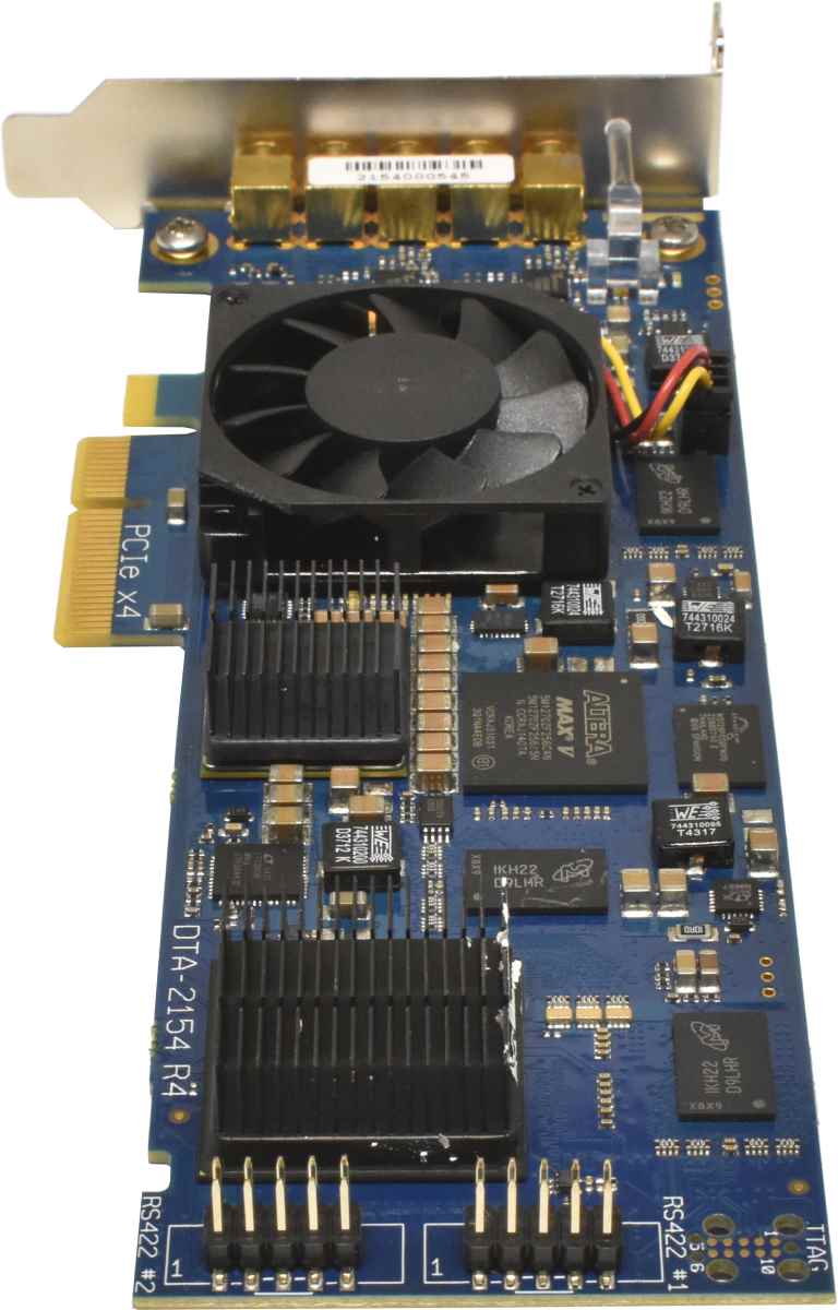 DekTec DTA-2154 R4 Quad HD-SDI / ASI Ports for PCle + genlock LP