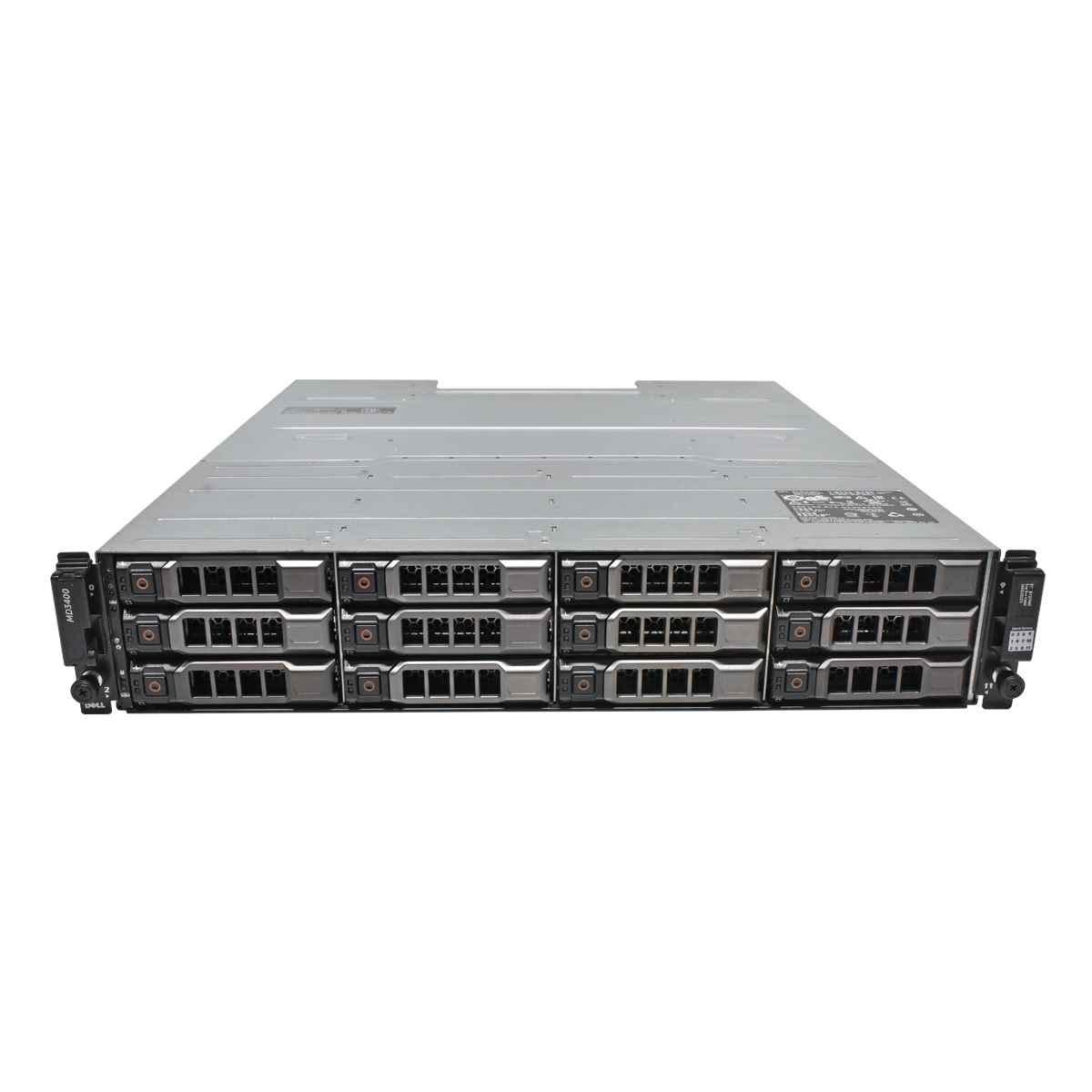 Dell PowerVault MD3400 FW08T 2U Storage Array 12x10TB HDD 2x 600W PSU 2x 12G-SAS-4 Controller