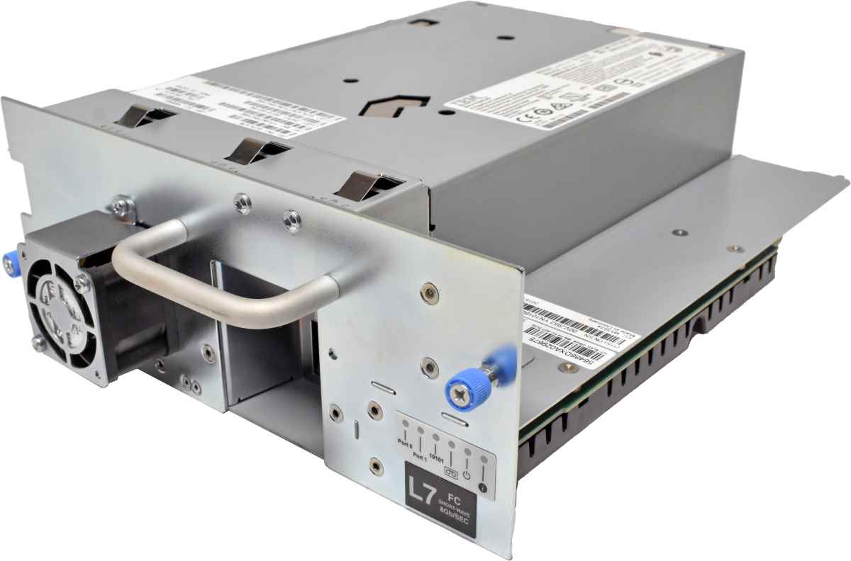 IBM LTO Ultrium 7 8G FC Tape Drive 00VJ952 01PL476 38L7172 +Caddy +GBICs