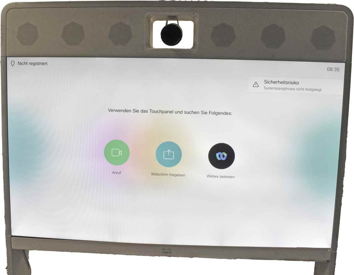 Cisco TelePresence MX800 Single Video- und Telekonferenzsystem + Bodenständer (ein Fuß defekt) Cisco TelePresence MX800 Single Video- und Telekonferenzsystem + Bodenständer (ein Fuß defekt)