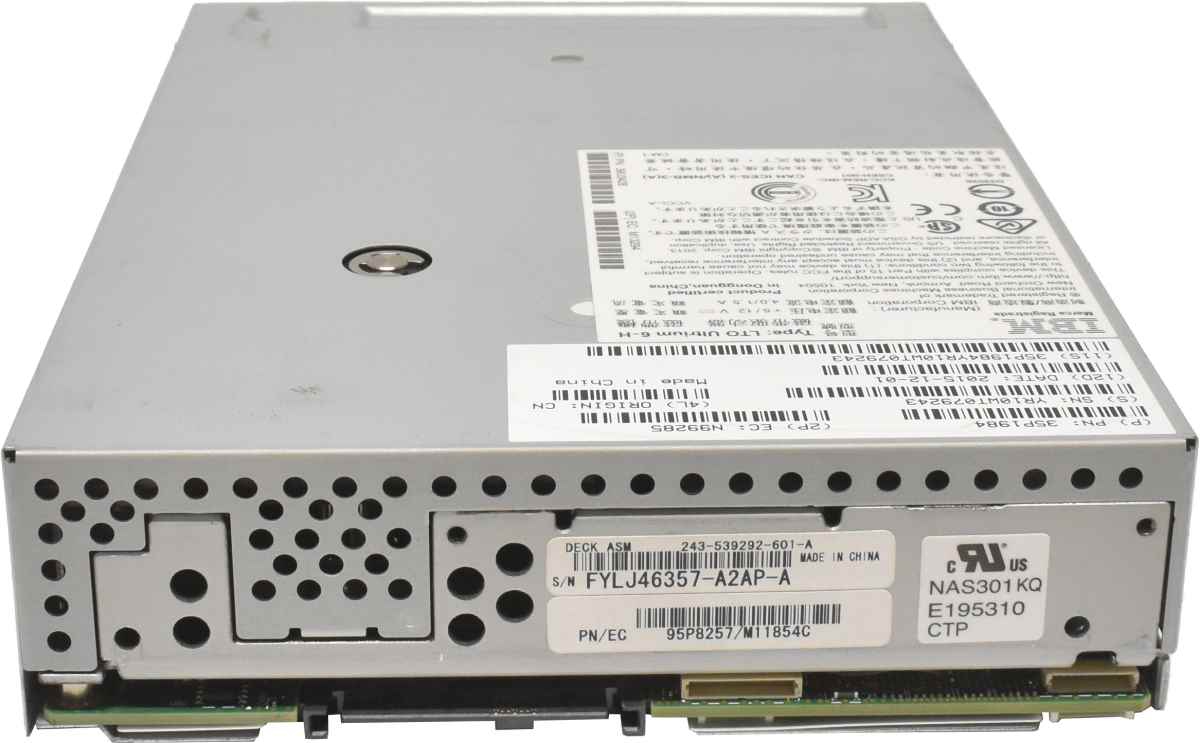 IBM 35P1984 39U3428 LTO Ultrium 6-H HH SAS Tape Drive / Bandlaufwerk für TS2900 / 3572-S6H / 6171-S6H IBM 35P1984 39U3428 LTO Ultrium 6-H HH SAS Tape Drive / Bandlaufwerk für TS2900 / 3572-S6H / 6171-S6H