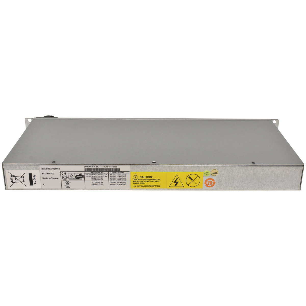 IBM PDU 39J1183 39J8925 12x C13 3 Phasen mit Halterung IBM PDU 39J1183 39J8925 12x C13 3 Phasen mit Halterung