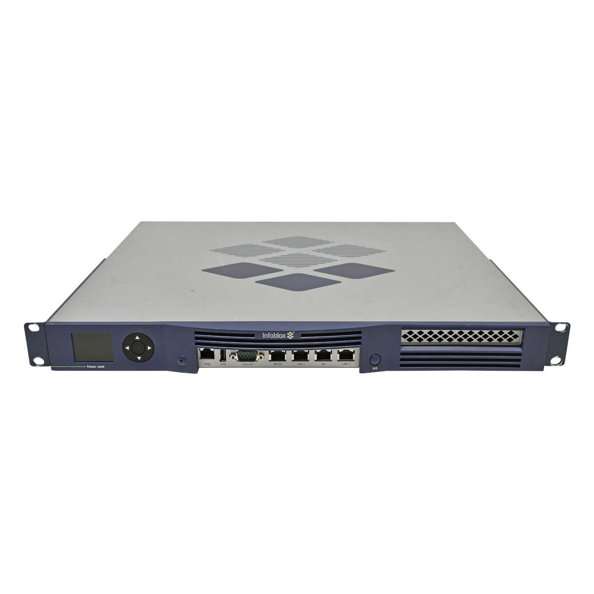 Trinzic-Infoblox-1400-Reporting-Appliance-TE-1410-002.jpg Trinzic Infoblox 1400 Reporting Appliance TE-1410-NS1GRID-AC 110-0140-100 + Mount Brackets, no HDD