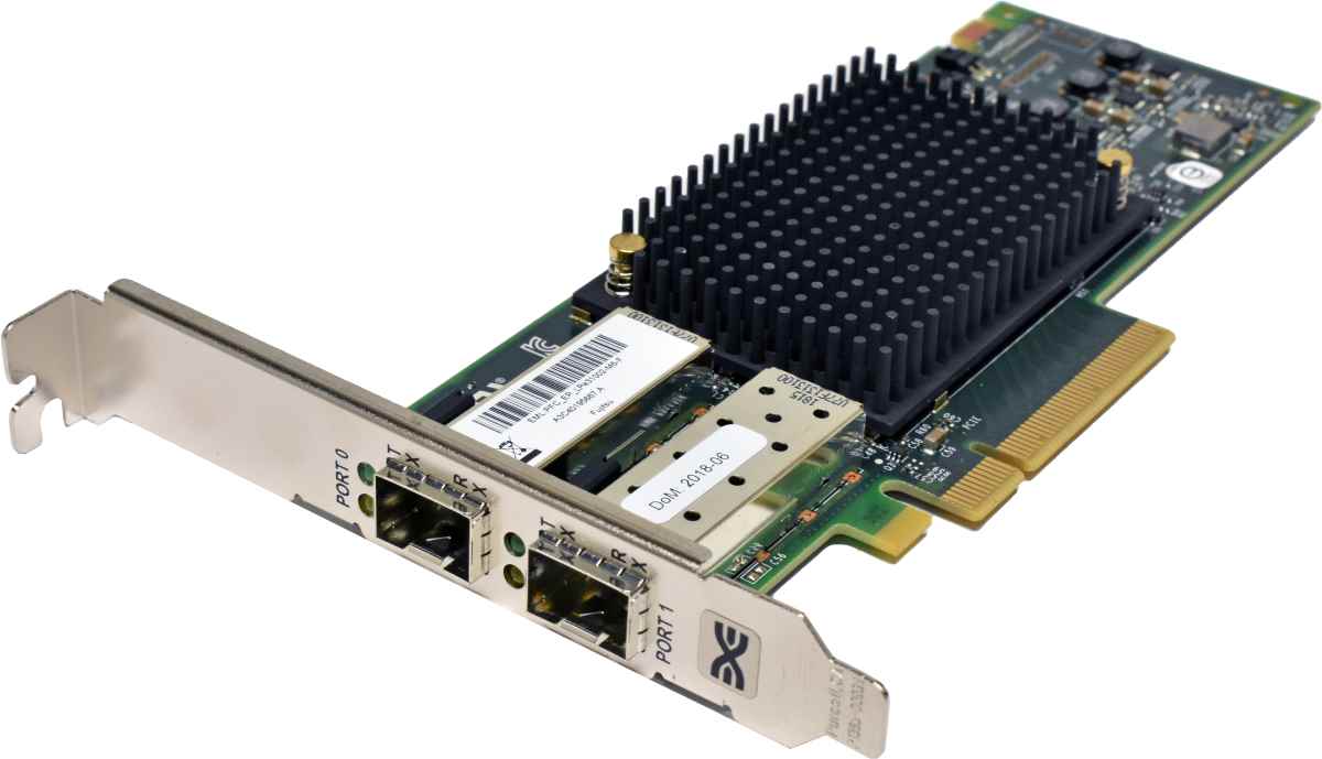 Fujitsu A3C40195667 Emulex LPE31002-M6 Dual-Port 16G FC SFP+ PCIe x8 Server Adapter +Mini GBICs FP