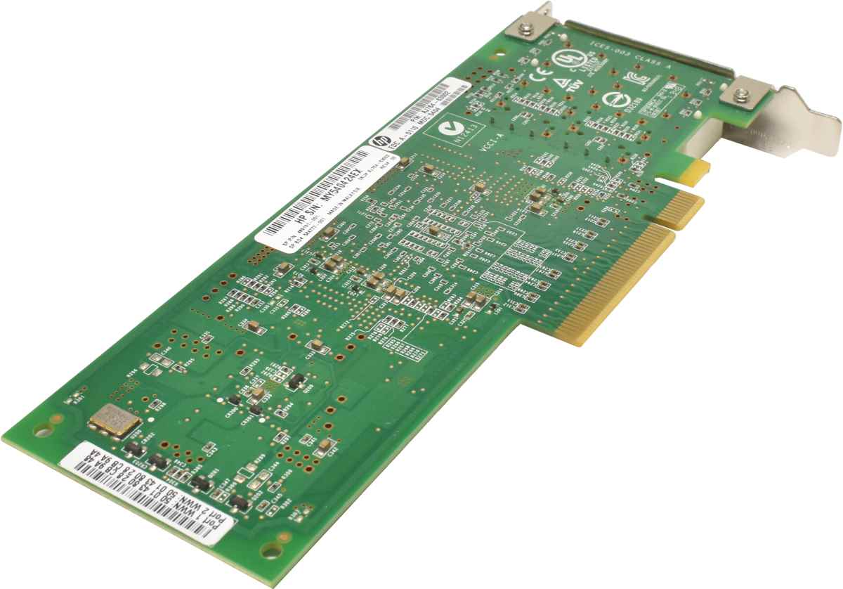 HP QLogic QLE2562-HP 2-Port 8G FC Network Adapter PCIe x8 AJ764-63002 489191-001 LP