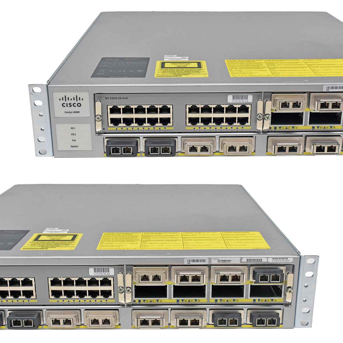 Cisco Catalyst WS-C4900M 68-2911-08 +Modules WS-X4920-GB-RJ-45, WS-X4908-10GE, WS-X4920-10GE 16x10G X2 Transceiver, 2x PSU, Rack Ears Cisco Catalyst WS-C4900M 68-2911-08 +Modules WS-X4920-GB-RJ-45, WS-X4908-10GE, WS-X4920-10GE 16x10G X2 Transceiver, 2x PSU, Rack Ears