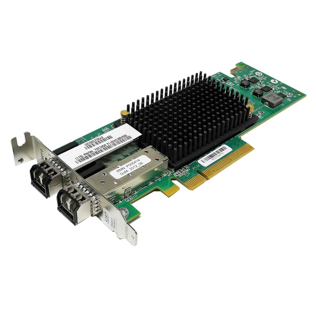 IBM 577D Emulex LPE 12002 Dual-Port 8Gb FC SFP+ PCIe x8 Converged Network Adapter LP 00E0938 IBM 577D Emulex LPE 12002 Dual-Port 8Gb FC SFP+ PCIe x8 Converged Network Adapter LP 00E0938