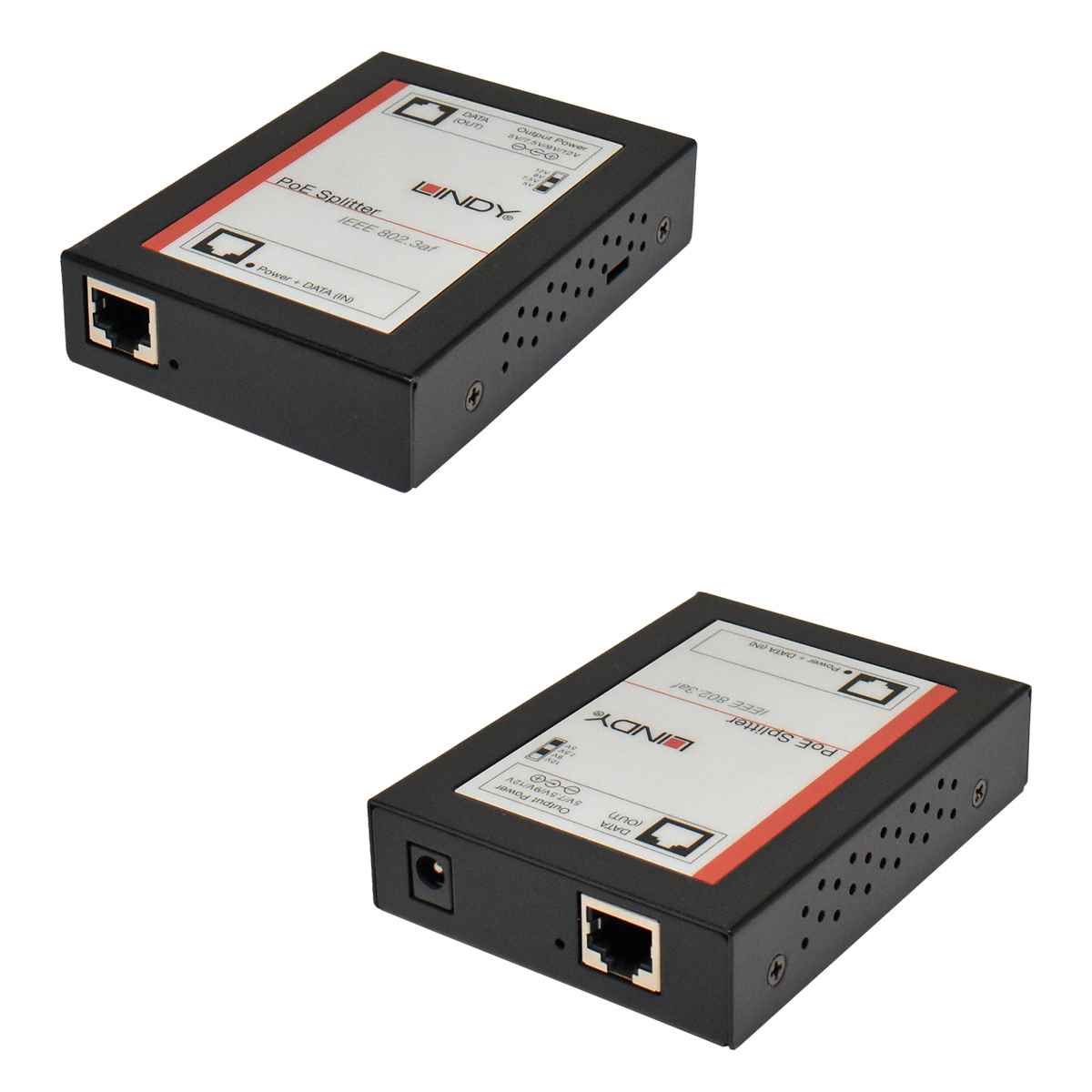 Lindy 25053 2-Port 12V PoE Splitter IEEE 802.3af Lindy 2-Port 12V PoE Splitter IEEE 802.3af 25053