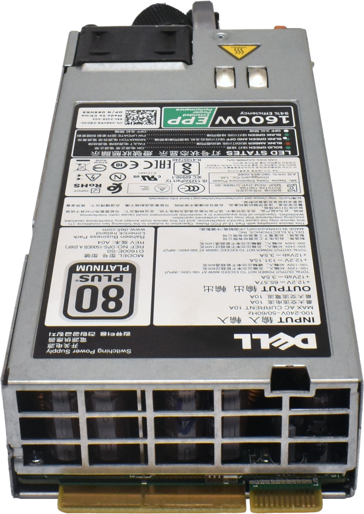 DELL 1600Watt Power Supply/Netzteil 095HR5 95HR5 für PowerEdge C4130 T630 R630 R730 R730XD R830 R530