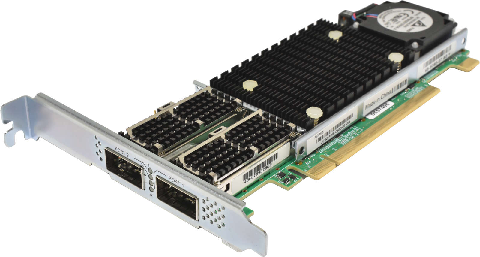 Cisco VIC 1385 UCSC-PCIE-C40Q-03 68-5350-05/06/07 Dual-Port QSFP+ 40GE FCoE PCIe 3.0 x16 FP