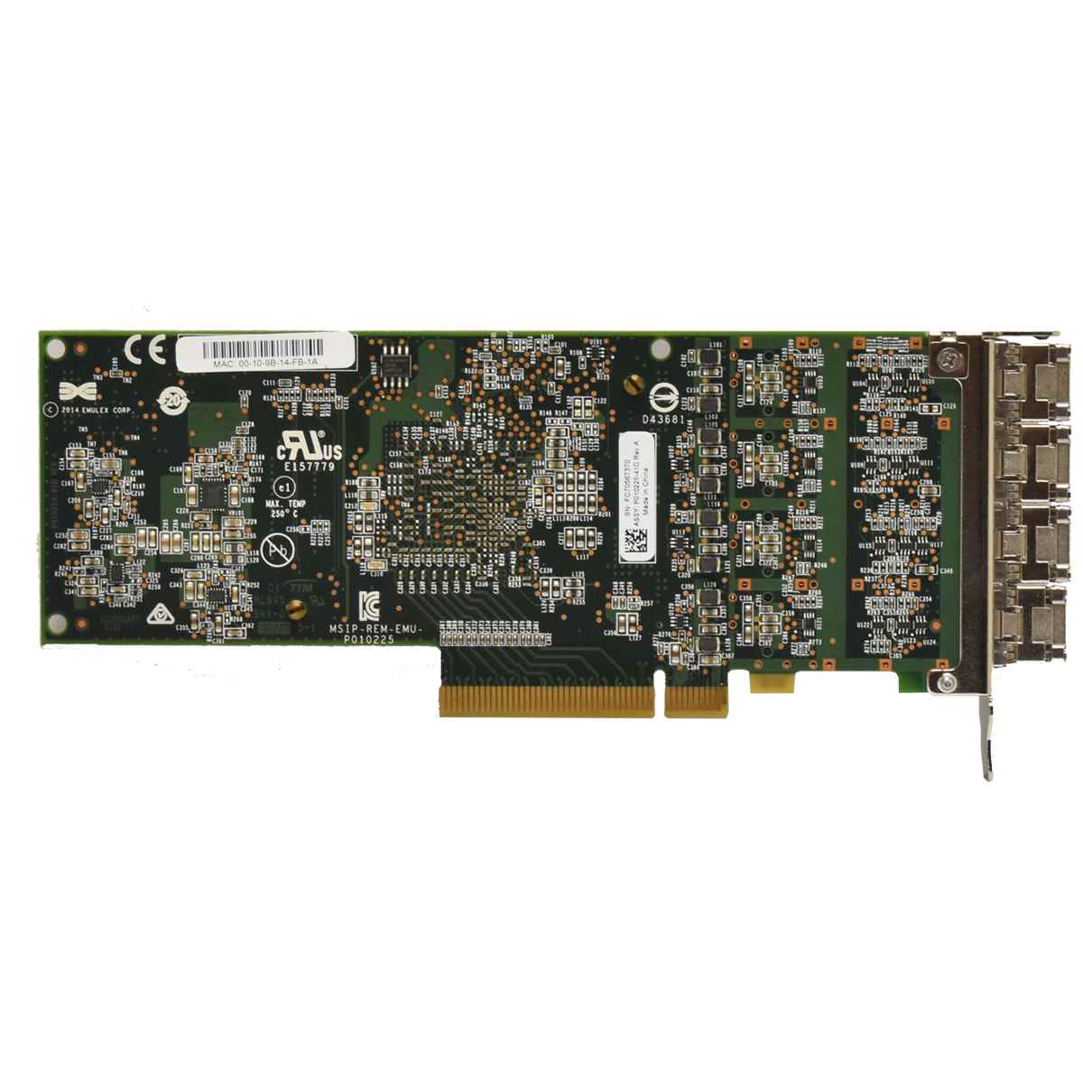 IBM 00RX863 - PCIe3 4-port 10GbE SR Adapter LP IBM 00RX863 - PCIe3 4-port 10GbE SR Adapter LP