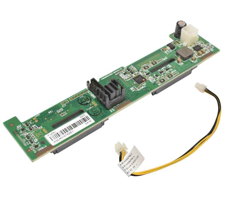 Fujitsu A3C40157828 4x 2.5" HDD SAS/SATA Backplane für RX1330 M2, RX2530 M1 M2 +Power Kabel