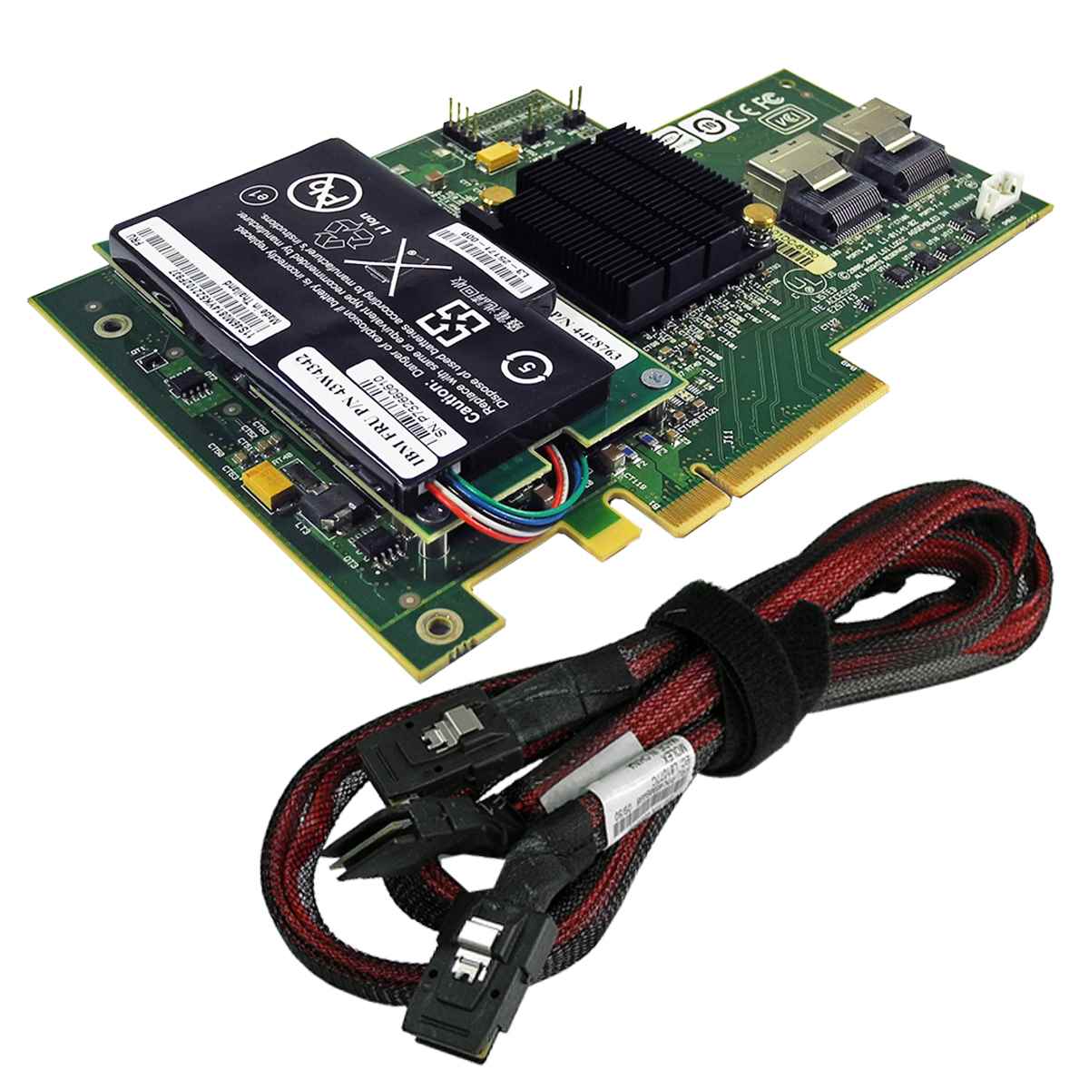LSI IBM MR SAS 8708E 3 Gb/s PCIe x8 RAID Controller +BBU +SAS Kabel FRU 43W4297 LSI IBM MR SAS 8708E 3 Gb/s PCIe x8 RAID Controller +BBU +SAS Kabel FRU 43W4297