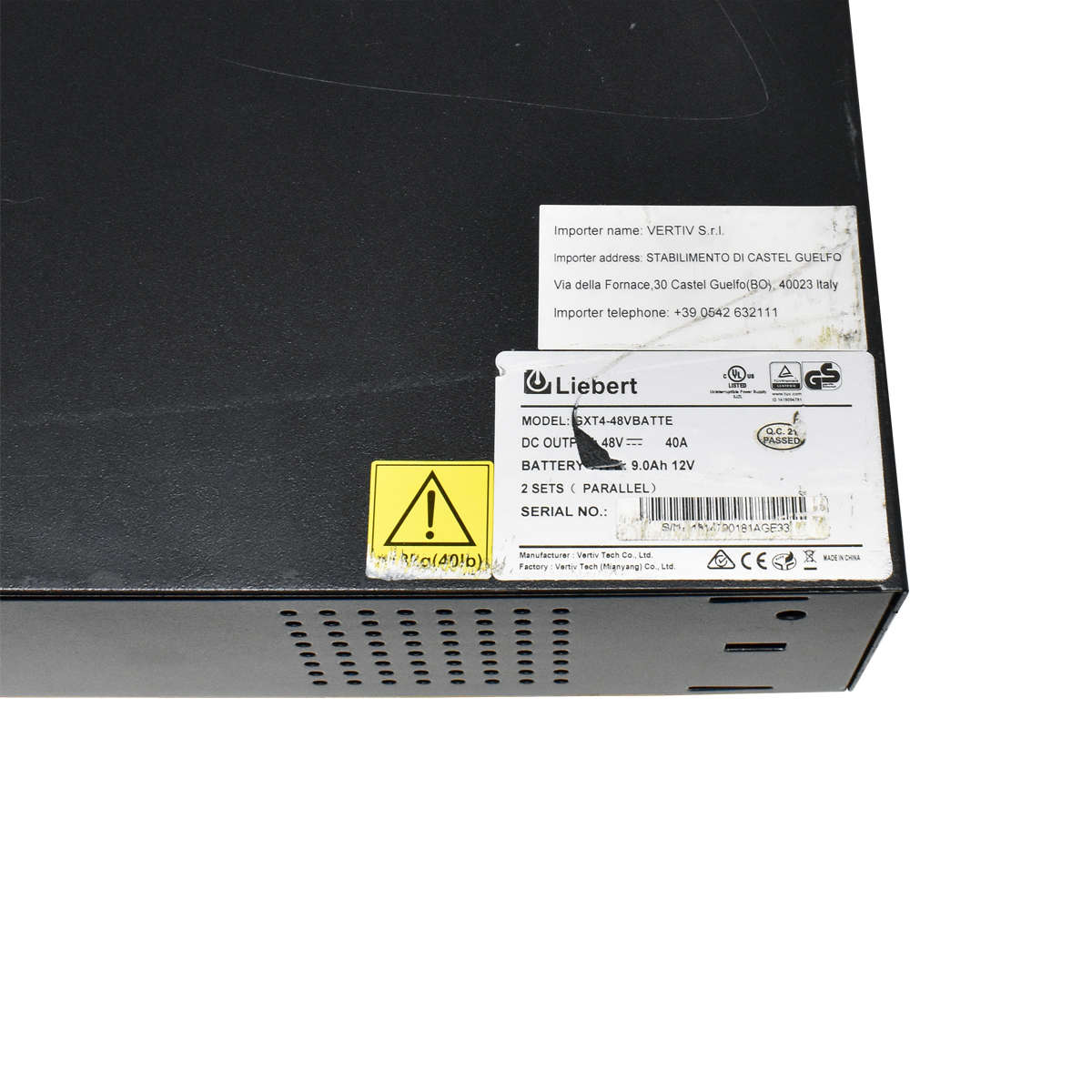 Vertiv-Liebert-GXT4-48VBatte-ext-battery-cabinet-4-006.jpg Vertiv Liebert GXT4-48VBatte ext. battery cabinet 40A 9 Ah 12V no Front panel