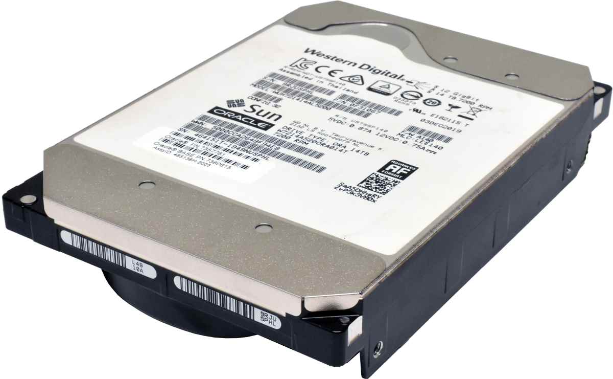 WD Sun Oracle 14TB 3,5" SAS 12G 7,2K HDD Festplatte WUH721414AL5200 7357761 Western Digital 14TB 3,5" SAS 12G 7,2K HDD Festplatte WUH721414AL5200 0F31067