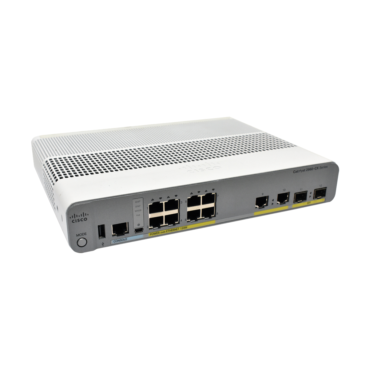 Cisco Catalyst WS-C2960CX-8PC-L 12-Port Gigabit Ethernet PoE Switch 2 x SFP Cisco Catalyst WS-C2960CX-8PC-L 12-Port Gigabit Ethernet PoE Switch 2 x SFP