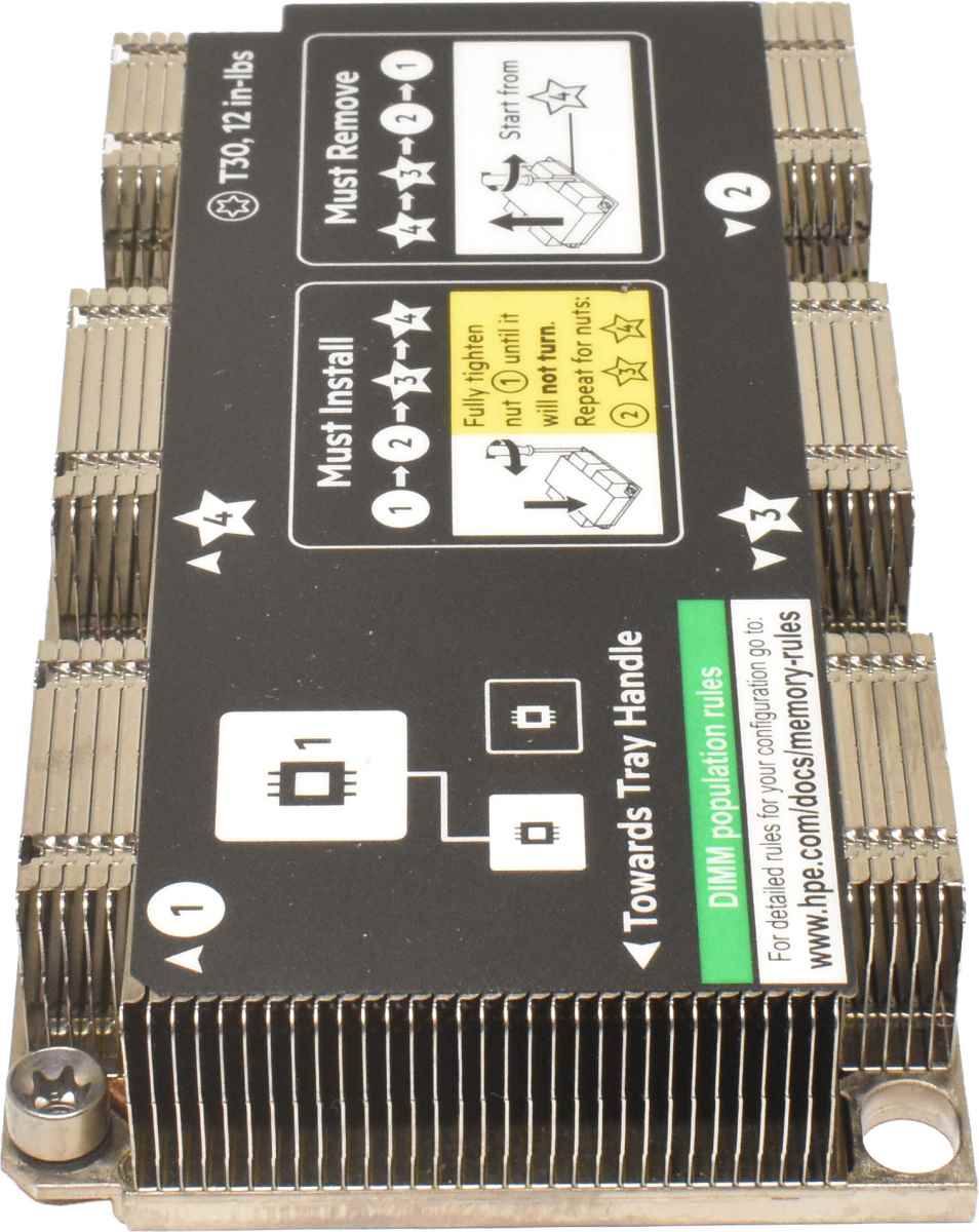 HP CPU Heatsink / Kühler für ProLiant XL170r, XL190r G10 879851-001 869836-002