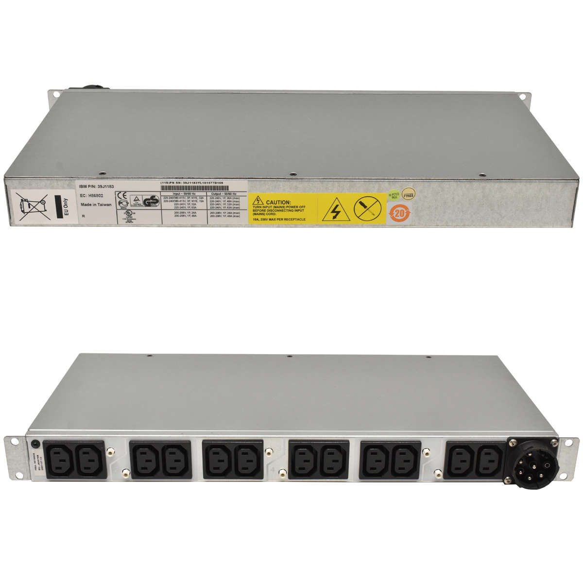 IBM-PDU-39J1183-39J8925-12x-C13-3-Phasen-mit-Halte-001.jpg IBM PDU 39J1183 39J8925 12x C13 3 Phasen mit Halterung