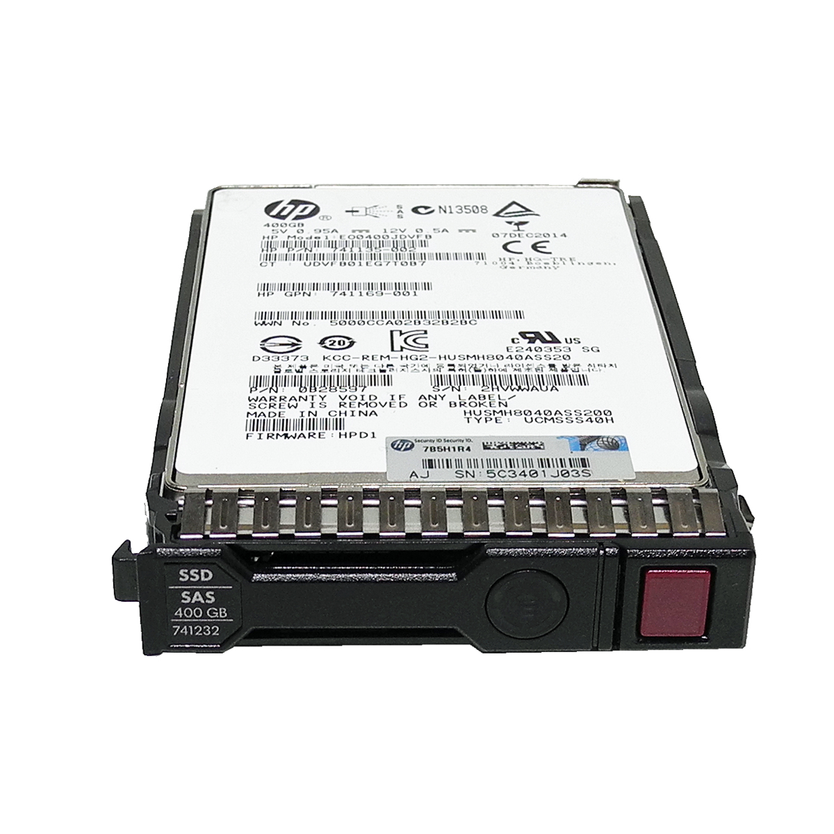HP HGST 400GB 780432-001 HUSMM1640ASS204 2.5“ 12G SAS SSD