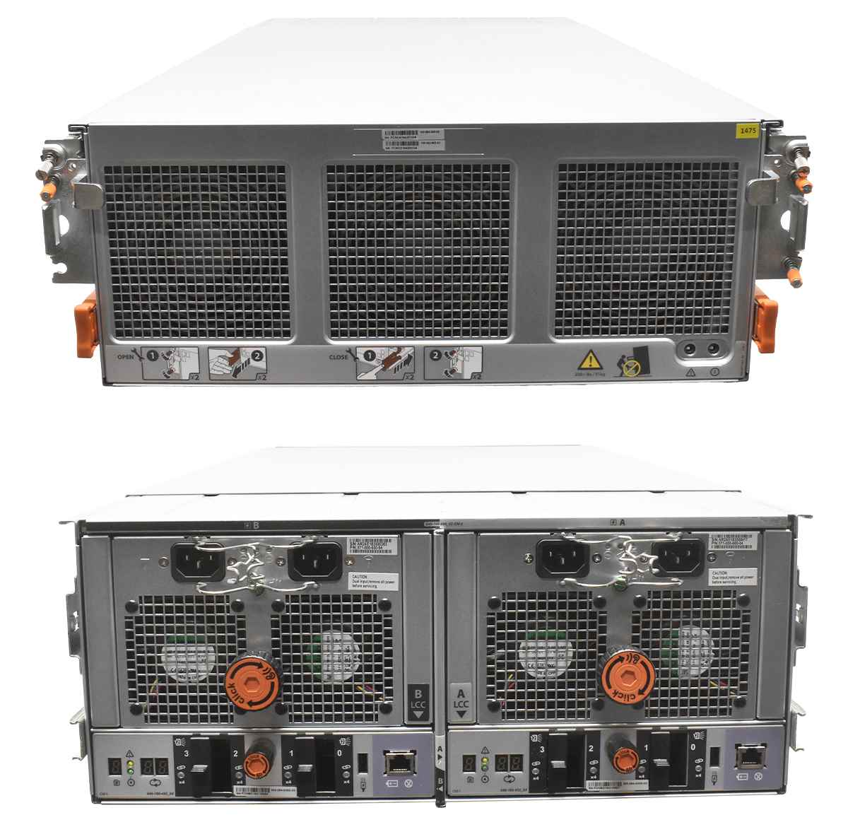 EMC CYAE DS60 Storage 2x CM1 303-284-000D-02 Controller Module 45x HDD Rahmen 60 Bay 3,5" EMC CYAE DS60 Storage 2x CM1 303-284-000D-02 Controller Module 45x HDD Rahmen 60 Bay 3,5"