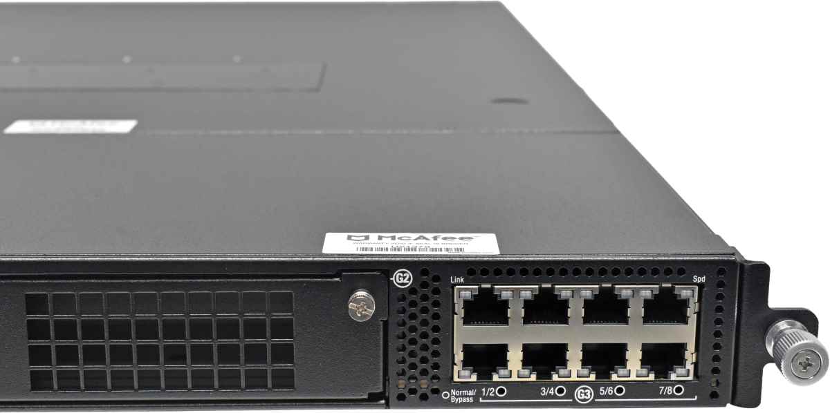 McAfee IPS-NS7500 600-1729-00 8-Port GE RJ-45 Network Security Platform 2x SFP+ NEW NEU McAfee IPS-NS7500 600-1729-00 8-Port GE RJ-45 Network Security Platform 2x SFP+ NEW NEU