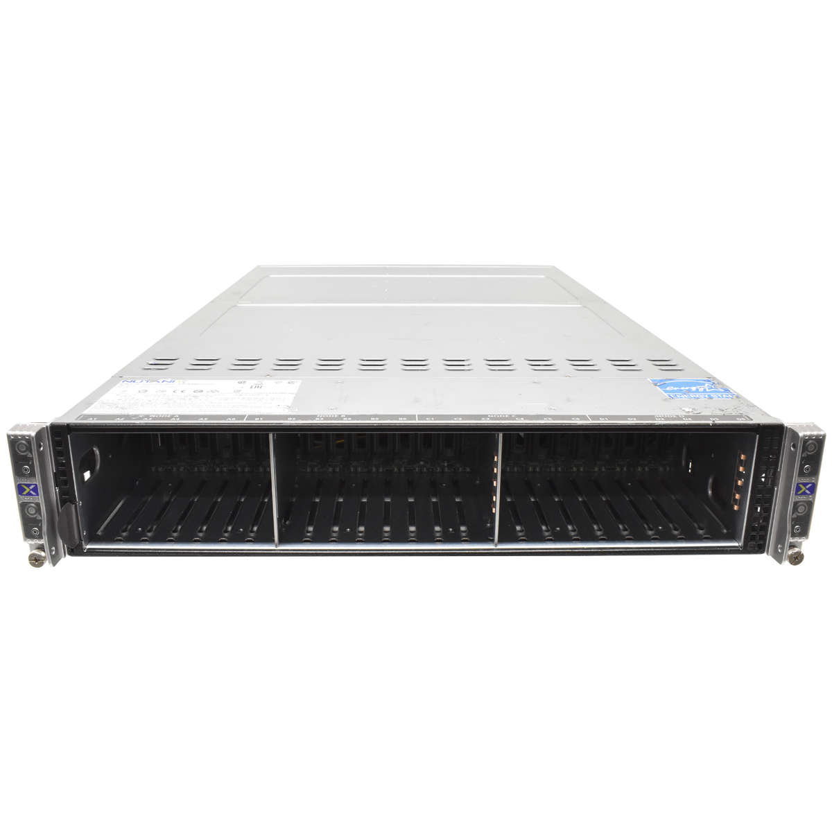 Nutanix 4 Node Server NXS2U4NS24G600 no Node 2x PSU 2090W CSE-217B 24x SFF Caddy
