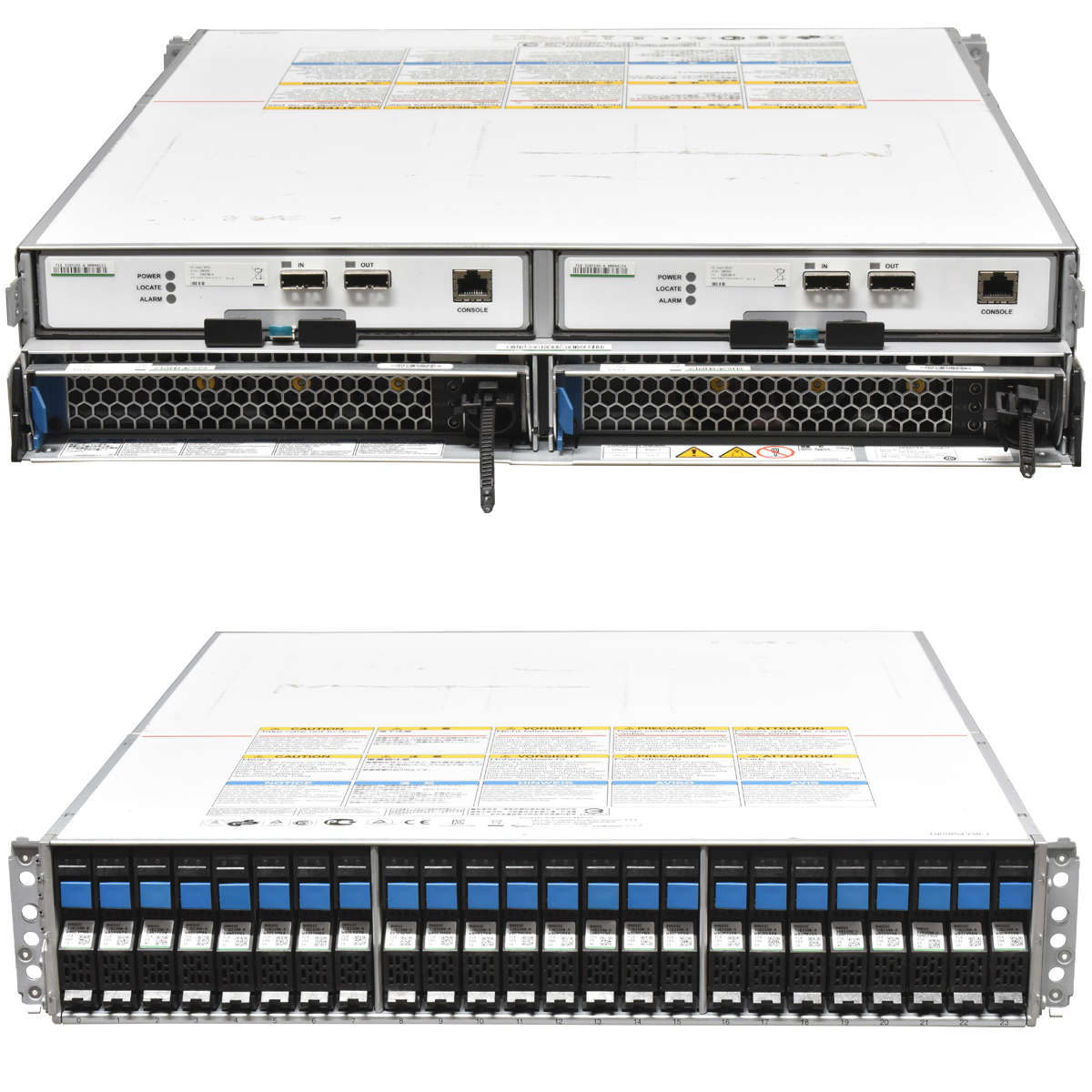 Hitachi-Drive-Box-DF-F850-DBS-24x-SFF-2-5-2x-I-O-C-001.jpg Hitachi Drive Box DF-F850-DBS 24x SFF 2,5" 2x I/O Card DBMS6 3285196-A 2x PSW 2U