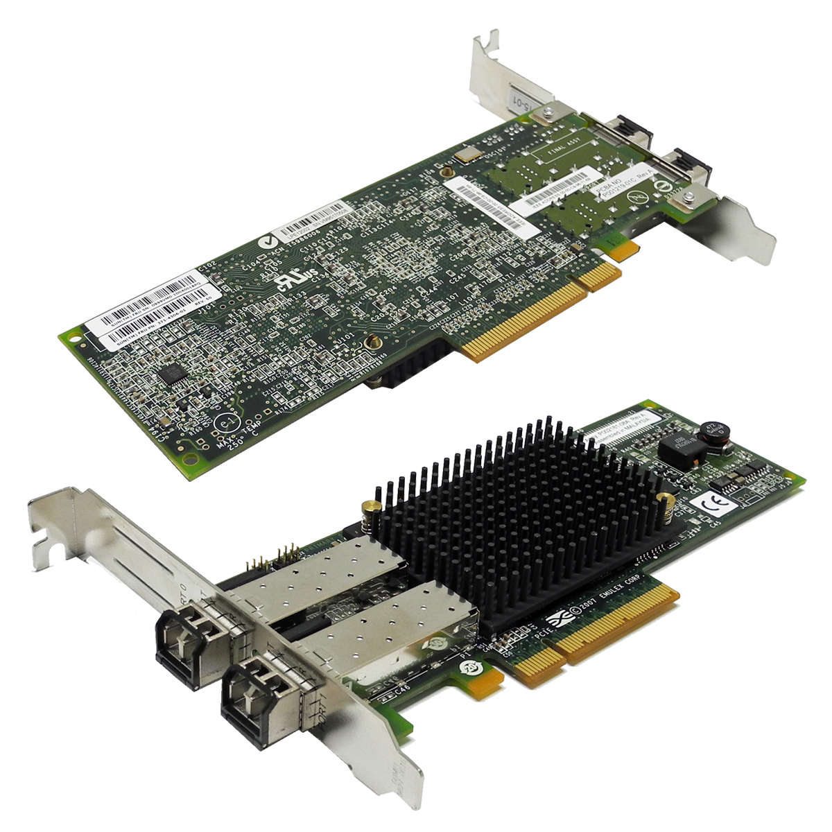 EMULEX-LightPulse-LPE12002-E-8Gb-s-PCIe-x8-FC-Serv-003.jpg EMULEX LightPulse LPE12002-E 8Gb/s PCIe x8 FC Server Adapter + 2x 8Gb SFP / FP