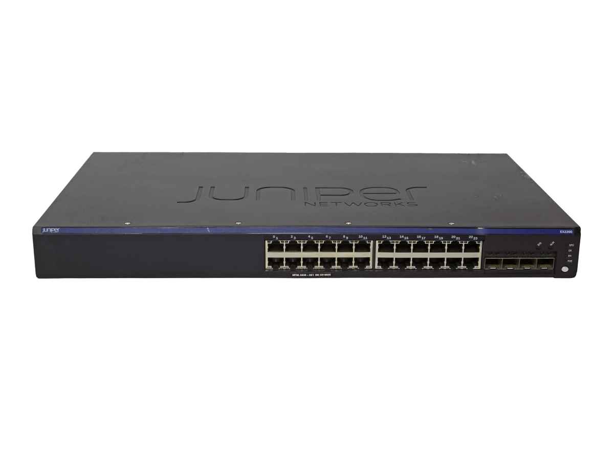 Juniper EX2200-24T-4G 750-026468 24-Port Gigabit Ethernet Switch 4x 1G SFP Juniper EX2200-24T-4G 750-026468 24-Port Gigabit Ethernet Switch 4x 1G SFP