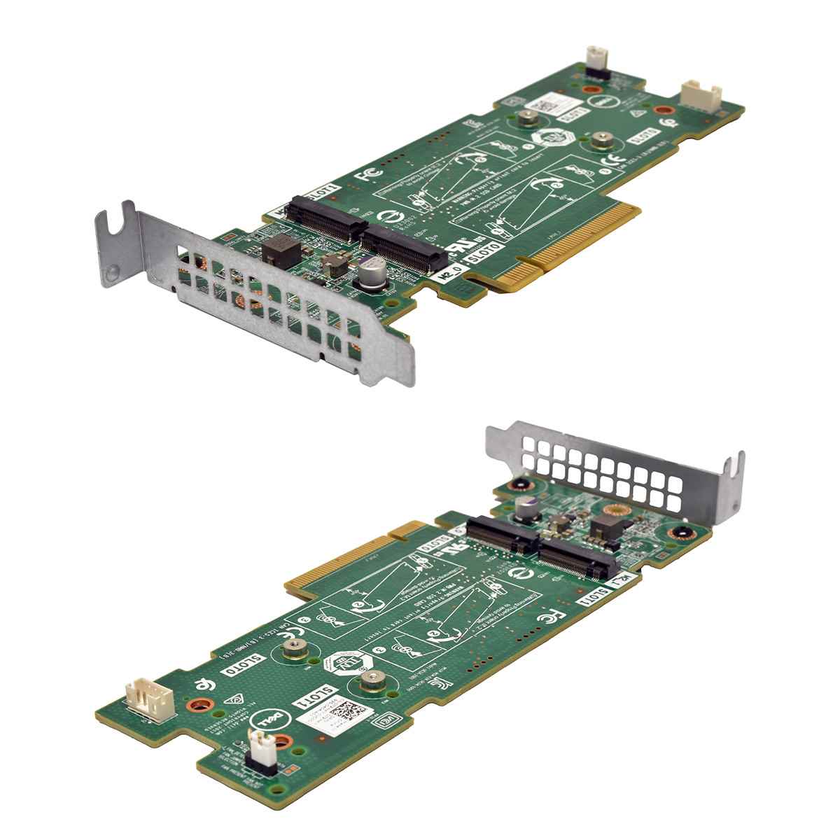 Dell 061F54 BOSS SSD Adapter Card PCI-Express x8 to 2x M.2 2280 SSD Slots LP Dell 0K4D64 BOSS SSD Adapter Card PCI-Express x8 to 2x M.2 2280 SSD Slots LP