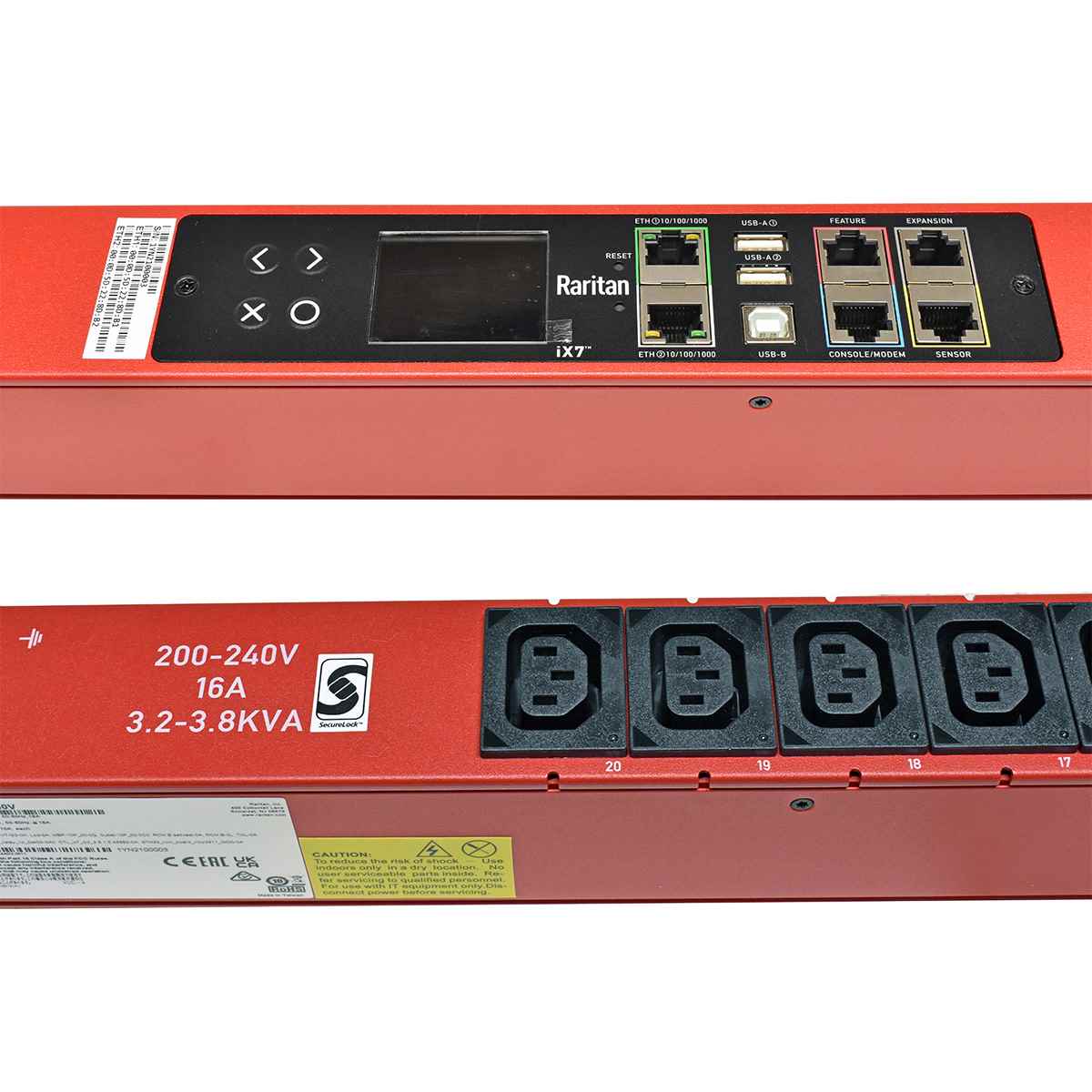 Raritan PX3-5440V-M5K1 Power Distribution Unit PDU 3.8kVA 16A 20x C13