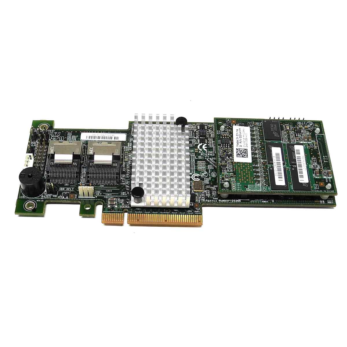 DELL 0DNKYM LSI MR SAS 9265-8i 6 Gb/s 1GB PCIe x8 RAID Controller o. Bracket DELL 0DNKYM LSI MR SAS 9265-8i 6 Gb/s 1GB PCIe x8 RAID Controller o. Bracket