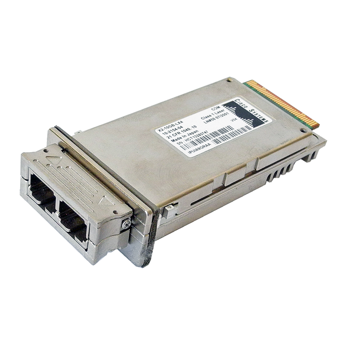Cisco X2-10GB-LX4 Original 10 Gigabit Ethernet Transceiver Module PN 10-2154-04 Cisco X2-10GB-LX4 Original 10 Gigabit Ethernet Transceiver Module PN 10-2154-04