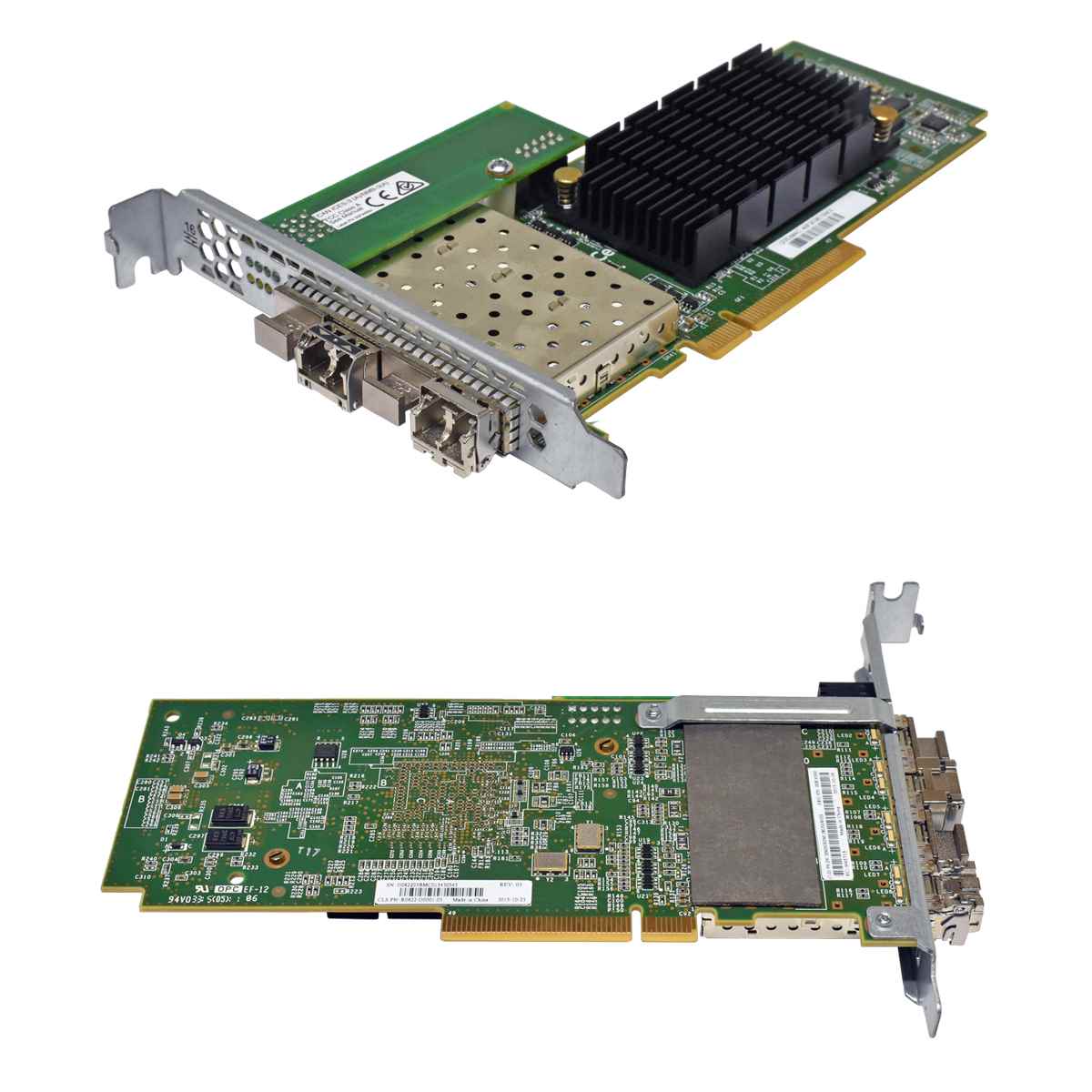 IBM 16G 4-Port SFP+ Netzwerkkarte Network Card 00RY004 R0822-G0001-03 + 2 Mini GBICs IBM 16G 4-Port SFP+ Netzwerkkarte Network Card 00RY004 R0822-G0001-03 + 2 Mini GBICs