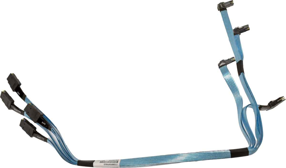 HP Quad-MiniSAS Data Cable 781579-001 SFF-8087 - SFF-8087 angled HP Quad-MiniSAS Data Cable 781579-001 SFF-8087 - SFF-8087 angled